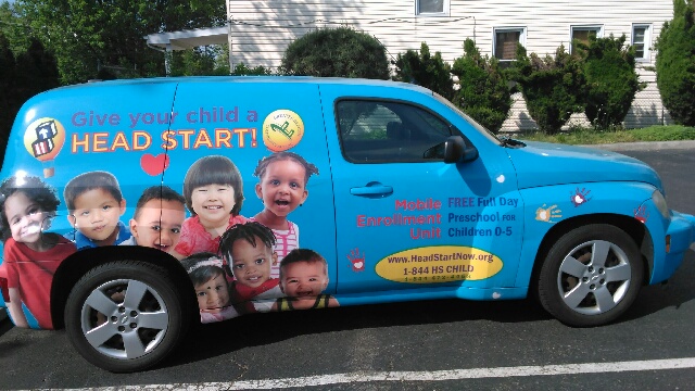 Photo of Head Start recruitment car
