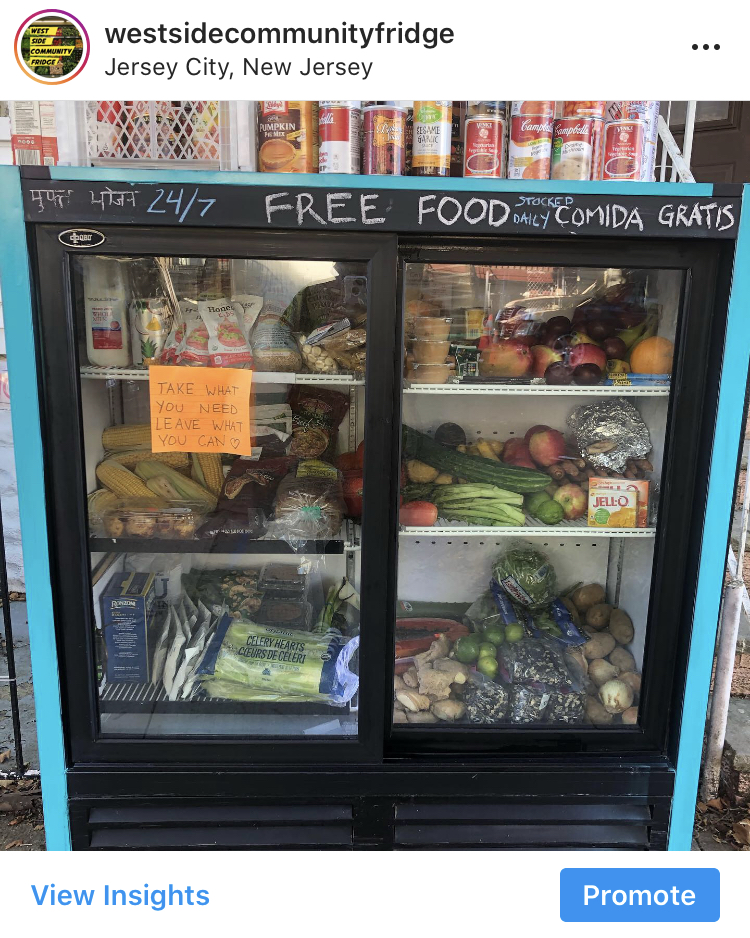 Image of the free food fridge