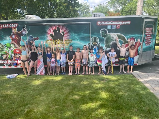 Campers, that had fun swimming and gaming