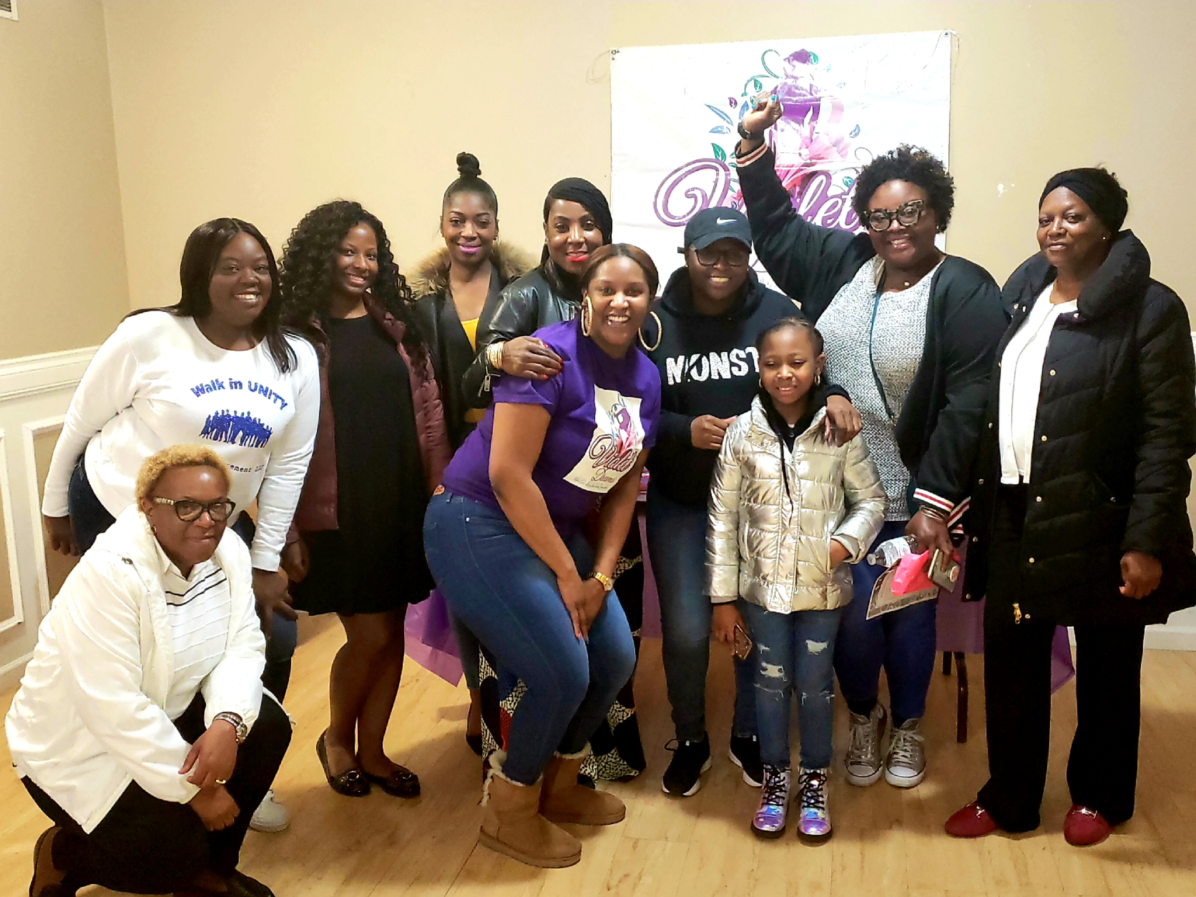 Wrapping up a Violet Dreams Women's Support Meeting